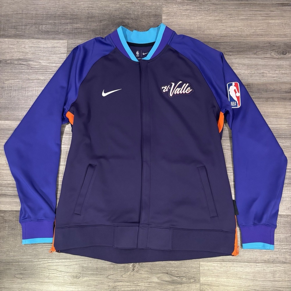 Nike City Edition Phoenix Suns EL VALLE Jacket Sunburst Mens L NWOT FB6713-535